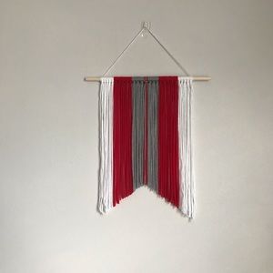 OHIO State Decor - Mini Yarn Wall Banner Hanging
